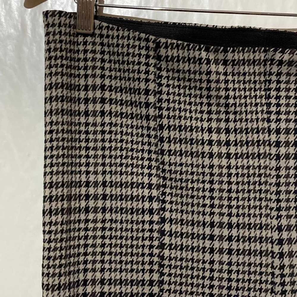 H&M Women’s Waist Houndstooth Pants Size XL‎ Black Tan - Picture 3 of 8